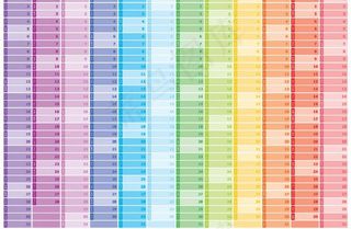 炫彩个性日历模板素材