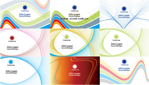 9卡片模板矢量素材