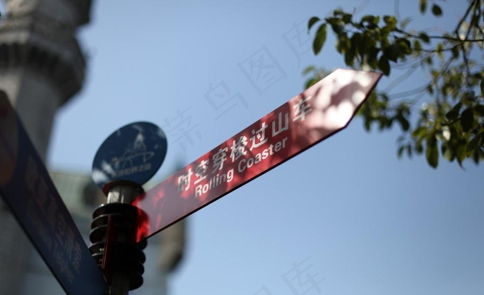 游乐场休闲指示背景图图片