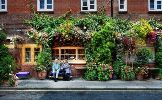 欧式建筑绿化图片