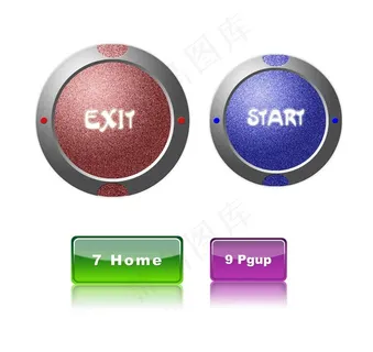 水晶金属按钮图片