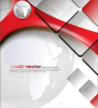 地球商业矢量海报图片