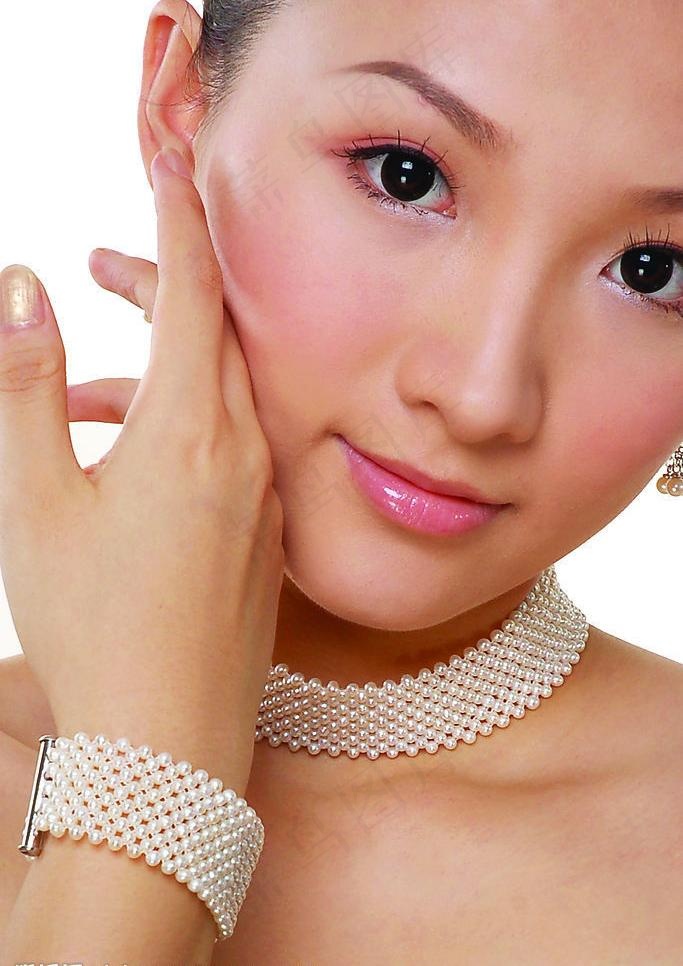 珠宝美女图图片