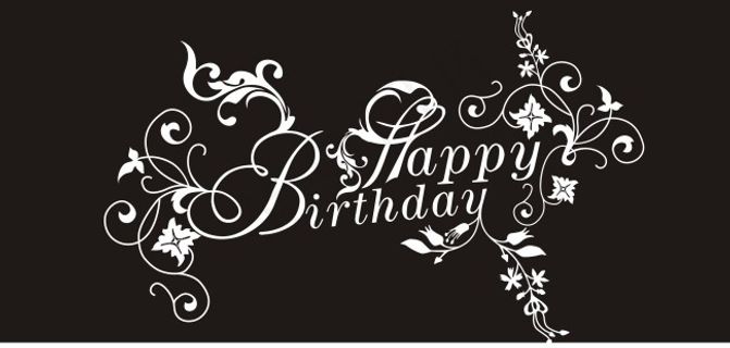 Happy Birthday艺术字