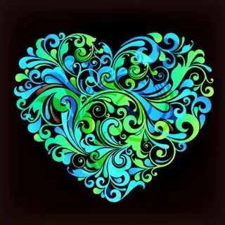 七夕 情人节 素材 心形 花纹