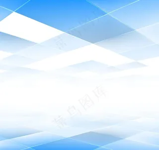 蓝色动感方形商务科技图片