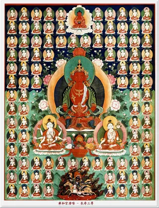 雍和宫唐卡（全本）长寿三尊