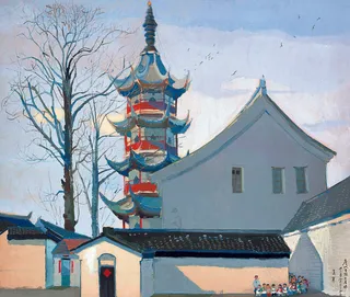 南通光孝唐塔图片