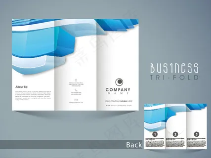 三折页背景模板模板下载