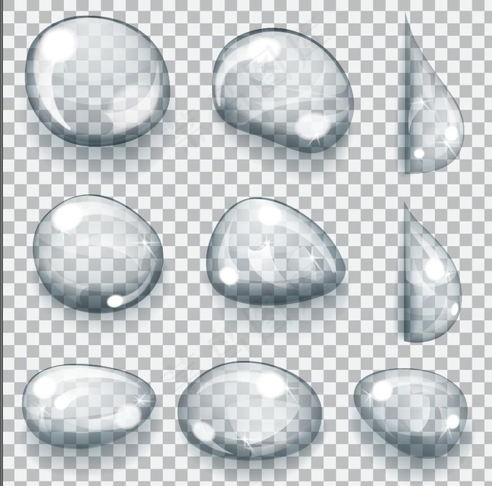 透明水滴eps,ai矢量模版下载