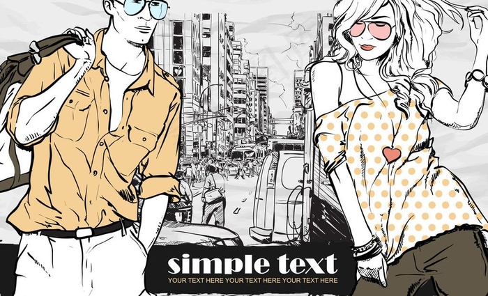 时尚女人动漫人物图片