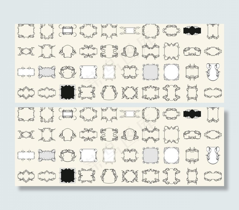 边框 素材图片cdr矢量模版下载