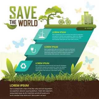 环保素材矢量海报