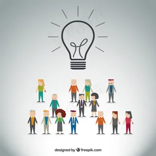 卡通商业精英矢量图片