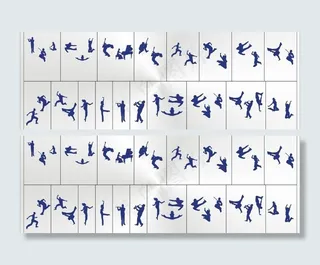 运动人物矢量图片