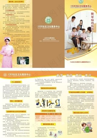 糖尿病三折页图片