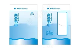 商务毛巾包装袋图片