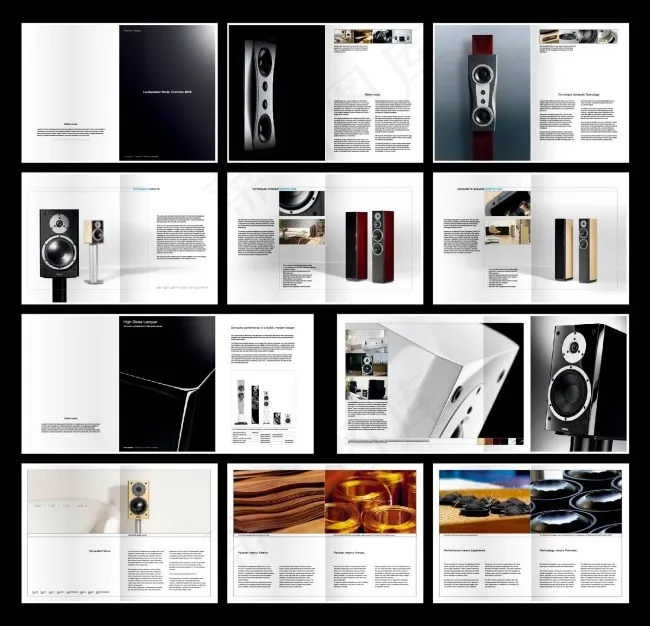 音响产品画册(851X851)eps,ai矢量模版下载