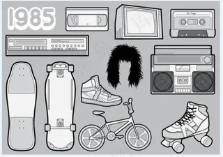 运动用品矢量素材