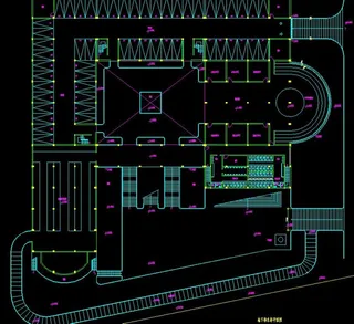欧式教堂地下停车场平面图片