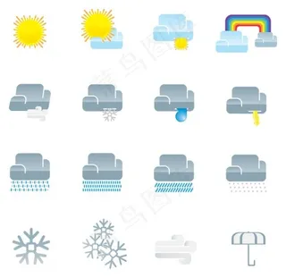 天气图标矢量图