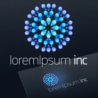 水滴花朵形标志