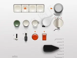 播放器调节控件psd分层