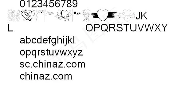 情人节字体 中文字体下载