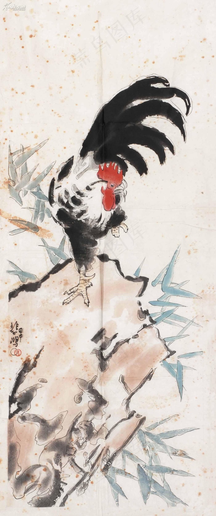 徐悲鸿 雄鸡图片