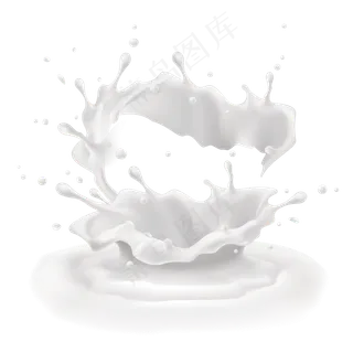四处飞溅的牛奶