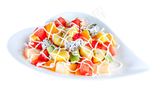 蔬菜沙拉水果沙拉海报png免扣素材