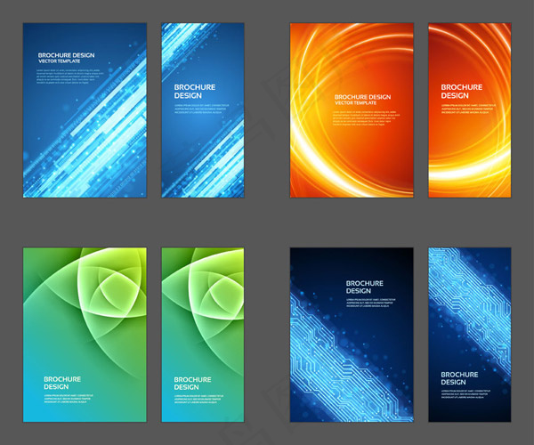 梦幻抽象科技背景矢量图