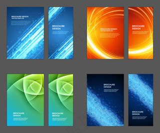 梦幻抽象科技背景矢量图