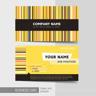 条纹企业名片