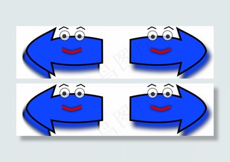 左右箭头设置矢量图像的快乐