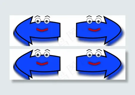 左右箭头设置矢量图像的快乐