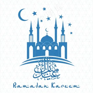 平面设计素材建筑物星星月亮