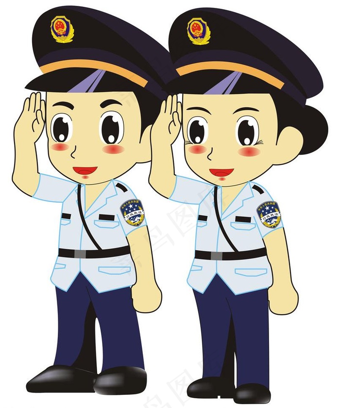 卡通城管图片cdr矢量模版下载