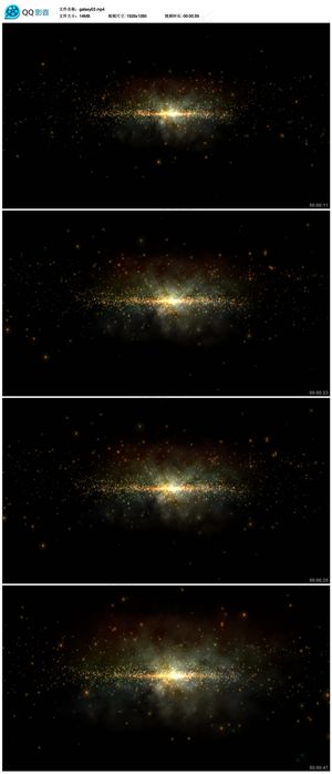 金色粒子云雾动态视频