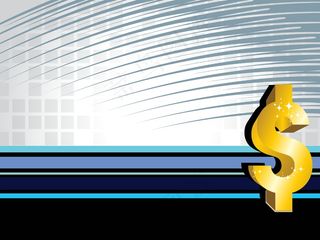 背景与孤立的美元符号