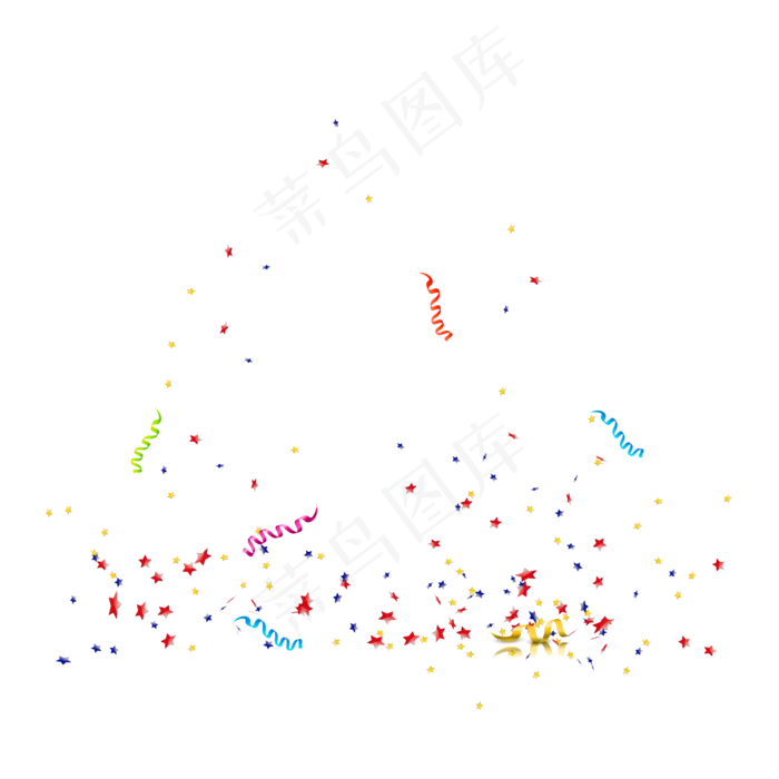 庆祝节日彩带矢量元素,免抠元素(2000*2000px 300 dpi )ai矢量模版下载