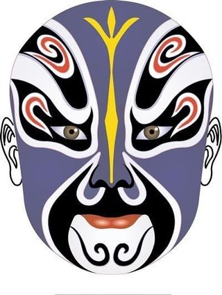 盖苏文 淤泥河 京剧脸谱 卡通脸谱...