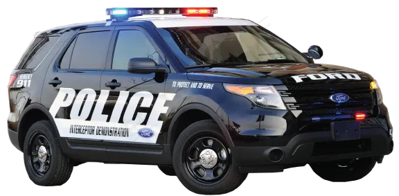 警车免抠png透明图层素材