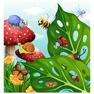 绿色背景矢量图