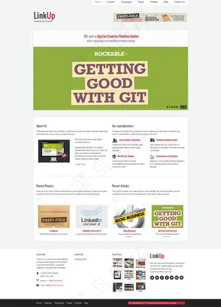 企业博客HTML网页模板