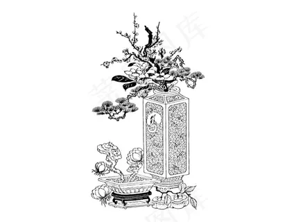 一个经典的植物矢量素材