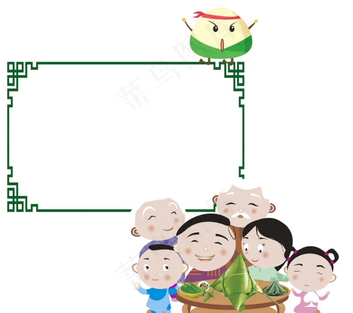 端午节小报浓情端午手抄报模版(4961X3508(DPI:300))psd模版下载