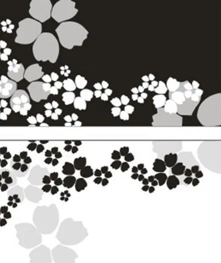 花纹背景黑白图片cdr矢量模版下载