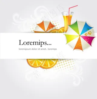 雨伞水珠水滴饮料梦幻花纹背景图片