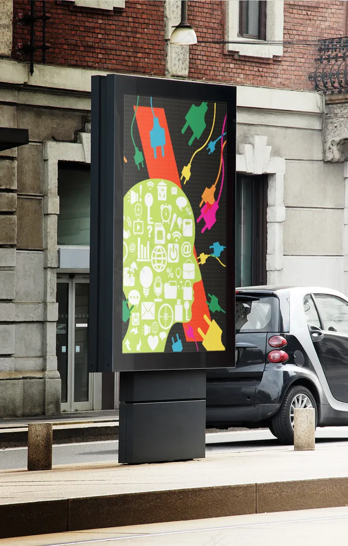 户外广告牌展示样机20(1914X3000(DPI:72))psd模版下载